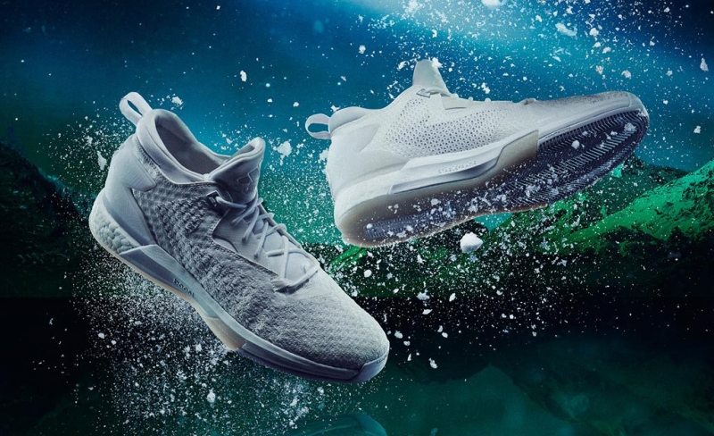 adidas D Lillard 2 Boost Primeknit Aurora Borealis Triple White