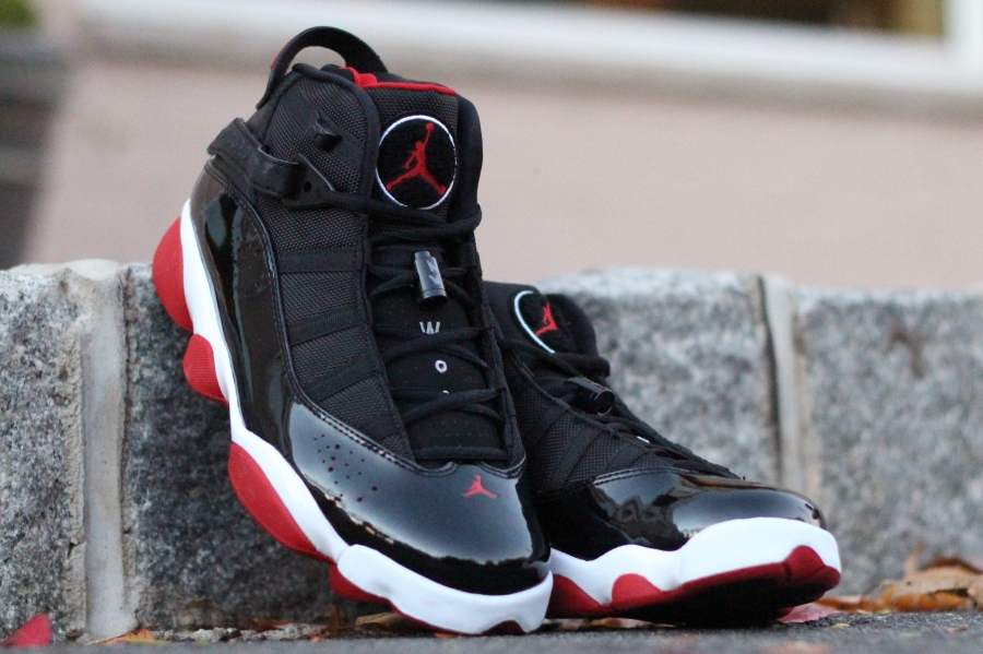 Air Jordan 6 Rings Black / Varsity Red - White